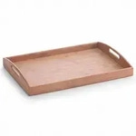 Zeller Present Serviertablett, Holz, Bambus, rechteckig, 44x30x5.5 cm, Tischkultur &