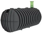 Garantia Sammelgrube, Schwarz, Kunststoff, 3,000 L, 124x124x327 cm, Gartenzubeh&ouml;r,