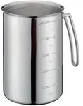 K&uuml;chenprofi Messbecher, Edelstahl, Metall, 14.5 cm, Messskala f&uuml;r...
