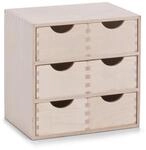 Zeller Present Aufbewahrungsbox, Birke, Holz, Birke, massiv, 20x27.5x28 cm, Ordnen &