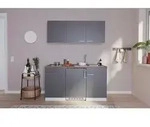 Respekta Minik&uuml;che Singlek&uuml;chen, Grau, Holzwerkstoff, 1 Schublade(n),1 Schublade(n)