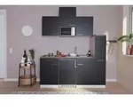 Respekta K&uuml;chenblock Singlek&uuml;chen, Schwarz, Holzwerkstoff, 1 Schublade(n),1