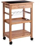 Zeller Present Servierwagen, Natur, Holz, Bambus, 58x40x85 cm, Esszimmer, Barm&ouml;bel,