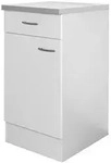 FlexWell K&uuml;chenunterschrank, Wei&szlig;, Holzwerkstoff, 1 F&auml;cher, 1 Schublade(n)
