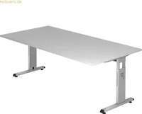 Venda SCHREIBTISCH Grau 100x65-85x200 cm