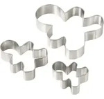 Dr.Oetker Ausstechform, Alu, Metall, 22.5x19x7.5 cm, Backen, Backhelfer,