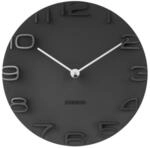 Karlsson Wanduhr, Schwarz, Kunststoff, 42x42x5 cm, Dekoration, Uhren, Wanduhren