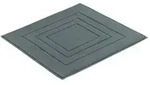Vossen Badematte Feeling, Edelstahl, Textil, Uni, quadratisch, 60x60 cm, Textiles