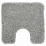 Kleine Wolke Wc-Vorleger Relax, Grau, Textil, Uni, quadratisch, 55x55 cm, Textiles