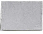 Moeve Badematte Superwuschel, Silber, Textil, Uni, rechteckig, 50x70 cm, Oeko-Tex&reg;
