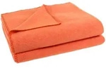 Zoeppritz Fleecedecke Soft-Fleece, Orange, Textil, Uni, 160x200 cm, Textiles