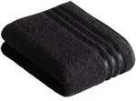Vossen Duschtuch Cult de Luxe, Schwarz, Textil, Bord&uuml;re, 67x140 cm, ISO 9001, Fkt,