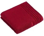 Vossen Handtuch Vienna Style Supersoft, Dunkelrot, Textil, Bord&uuml;re, 50x100 cm,