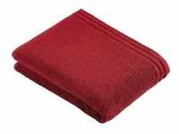Vossen Duschtuch Calypso Feeling, Rot, Textil, 67x140 cm, Badtextilien, Bade- &