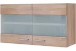 FlexWell K&uuml;chenoberschrank, Wei&szlig;, Sonoma Eiche, Holzwerkstoff, 1 F&auml;cher,...