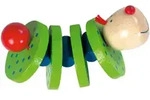 Haba Klapperfigur, Mehrfarbig, Naturmaterialien, 6.8x7.1x13 cm, Spielzeug,