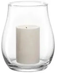Leonardo Living Windlicht, Transparent, Glas, 15.3x18x15.3 cm, Dekoration,