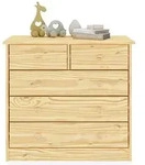 Idimex Kommode, Natur, Holz, Kiefer, Vintage, 79x74x35 cm, FSC Mix, Wohnzimmer,