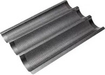 Birkmann Baguette-Blech Easy Baking, Schwarz, Metall, 28x4x38.5 cm,