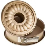 Springform Mojave Gold, Gold, Metall, rund, 6.5 cm, antihaftbeschichtet, Backen,