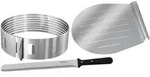 Zenker Kuchenset Patisserie, Schwarz, Silber, Metall, Kunststoff, 3-teilig,