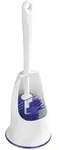 Maximex Wc-B&uuml;rste, Wei&szlig;, Kunststoff, Rund, 14x42x14 cm, Badezimmer, WC Ausstattung,