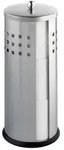 Wenko Toilettenpapierst&auml;nder, Silber, Metall, Rund, 13x34x13 cm, Badaccessoires
