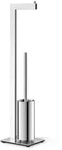 Zack Wc-B&uuml;rstenkombination Linea, Edelstahl, Metall, 15x72.5x18 cm, Badezimmer, WC