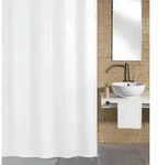 Kleine Wolke Duschvorhang Kito, Wei&szlig;, Textil, 180x200 cm, wasserabweisend,