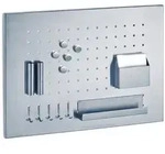 Zeller Present Magnettafel, Silber, Metall, 50x1.5x35 cm, Dekoration, Magnettafeln &