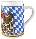 Seltmann Weiden Bierkrug, Mehrfarbig, Keramik, Essen & Trinken, Gl&auml;ser, Biergl&auml;ser