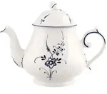Villeroy & Boch Teekanne, Wei&szlig;, Blau, Keramik, Kaffee & Tee, Kannen, Teekannen