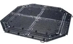 Garantia Bodengitter, Schwarz, Kunststoff, 98x1x98 cm, Gartenzubeh&ouml;r, Gartenpflege,