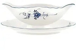 Villeroy & Boch Sauciere, Wei&szlig;, Blau, Keramik, Oval, Essen & Trinken, Geschirr,