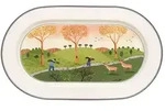 Villeroy & Boch Platte, Mehrfarbig, Keramik, Oval, 23.5x1.8x34 cm, Tischkultur &