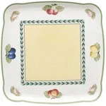 Villeroy & Boch Platte, Wei&szlig;, Mehrfarbig, Keramik, Rechteckig, 29.7x2.3x29.7 cm,