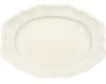 Villeroy & Boch Servierplatte, Wei&szlig;, Keramik, Oval, 26.4x4x36.7 cm, Tischkultur &