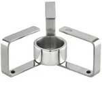 R&ouml;sle St&ouml;vchen, Edelstahl, Metall, dreieckig, 4x6.5x11 cm, Kaffee & Tee, Tee- &