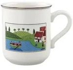 Villeroy & Boch Kaffeebecher, Mehrfarbig, Keramik, Rund, Kaffee & Tee, Tassen,