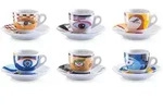 Zeller Present Espressotassen-Set, Mehrfarbig, Keramik, 12-teilig, 32x13x9 cm,...