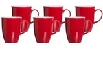 Ritzenhoff Breker Kaffeebecher, Rot, Keramik, Kaffee & Tee, Tassen, Kaffeebecher