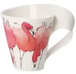 Villeroy & Boch Becher, Wei&szlig;, Rosa, Keramik, Kaffee & Tee, Tassen, Kaffeebecher