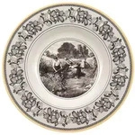Villeroy & Boch Suppenteller, Wei&szlig;, Grau, Gelb, Keramik, Essen & Trinken, Geschirr,