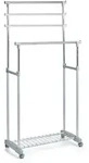 Zeller Present Kleiderwagen, Silber, Metall, 83x170x43 cm, Garderobe,