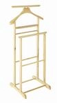 Herrendiener, Natur, Holz, Kiefer, massiv, 47x102x36 cm, Schlafzimmer, Herrendiener