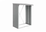 Biohort Kaminholzregal Woodstock, Silber, Metall, 157x199x102 cm, Qualit&auml;t aus