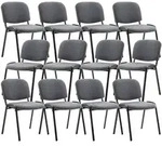 CLP Besucherstuhl, Grau, Metall, 53x83x53 cm, Arbeitszimmer, Besucherst&uuml;hle