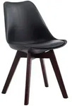CLP Stuhl, Schwarz, Holz, 48x84x41.5 cm, Esszimmer, St&uuml;hle, Esszimmerst&uuml;hle,