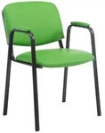 CLP Besucherstuhl, Gr&uuml;n, Metall, 53x79x55 cm, Arbeitszimmer, Besucherst&uuml;hle