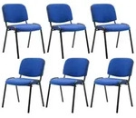 CLP Besucherstuhl, Blau, Metall, 53x83x53 cm, Arbeitszimmer, Besucherst&uuml;hle